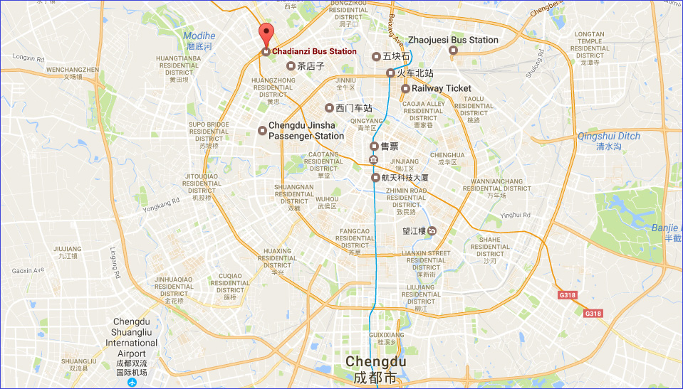 Chadianzi Bus Station Location