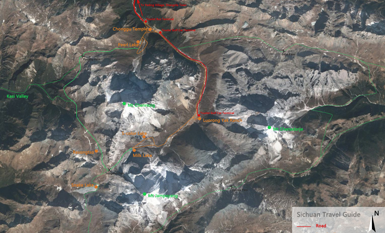 Daocheng Yading Maps